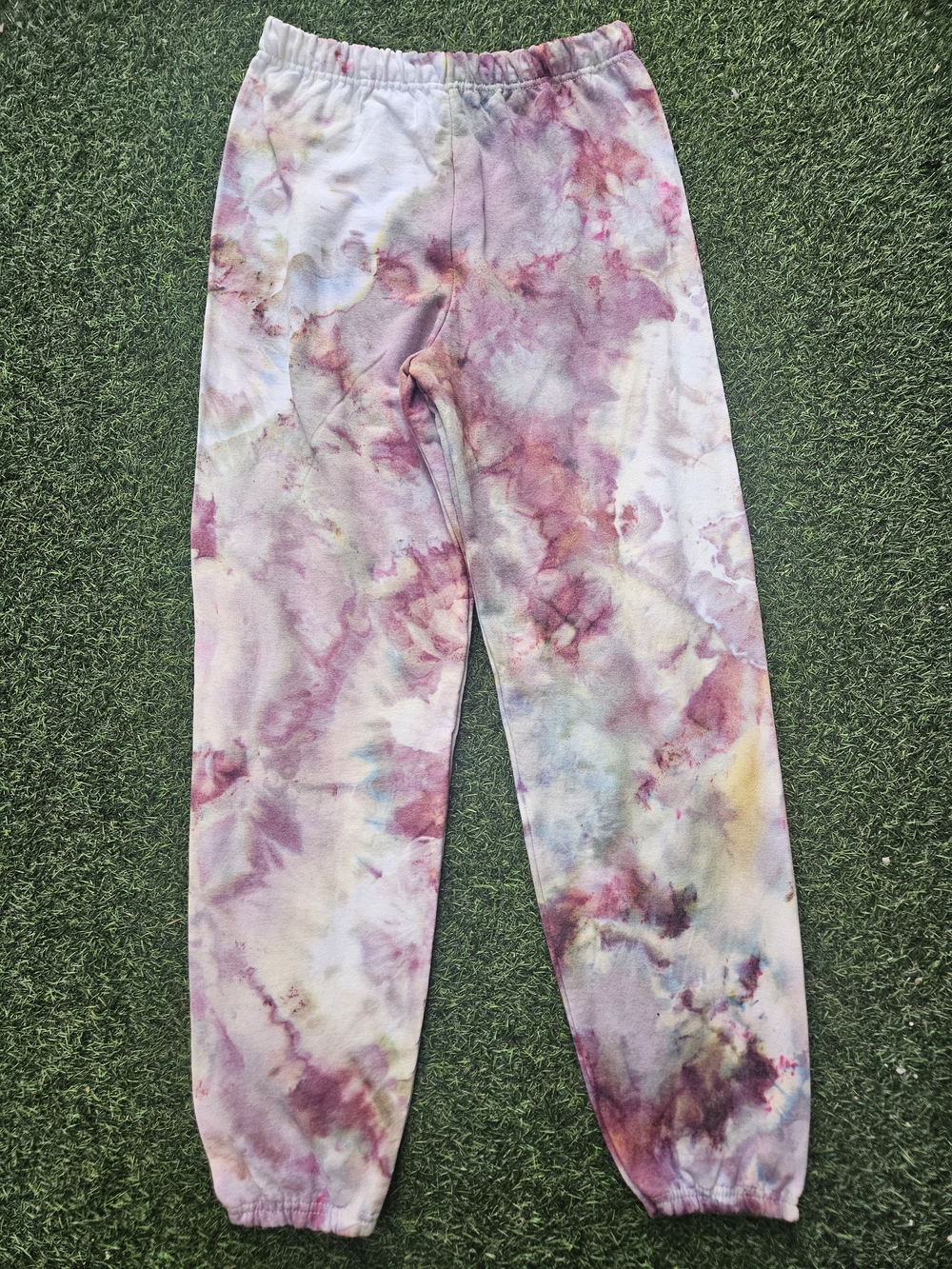 Custom Ice-Dyed Watercolor Marble Tie-Dye Mens/ Womens Jogger Sweatpants